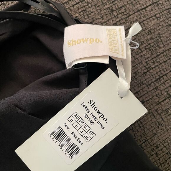 Showpo.‎ Talking Pretty Mini Dress Dize 4 in Black - Picture 5 of 6